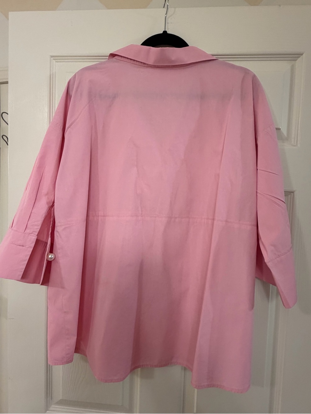 entro Pink Pearl-Button Popover Tunic - Picture 4 of 5